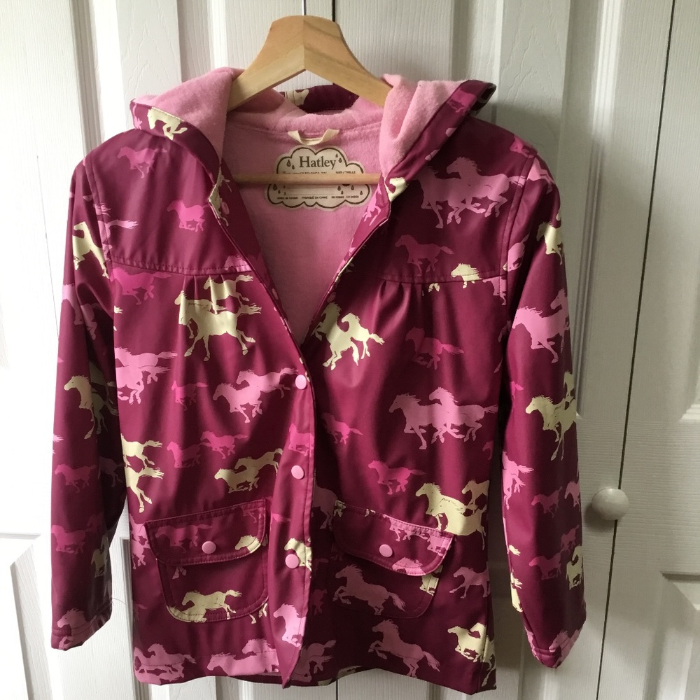 Hatley Girls Horses Raincoat